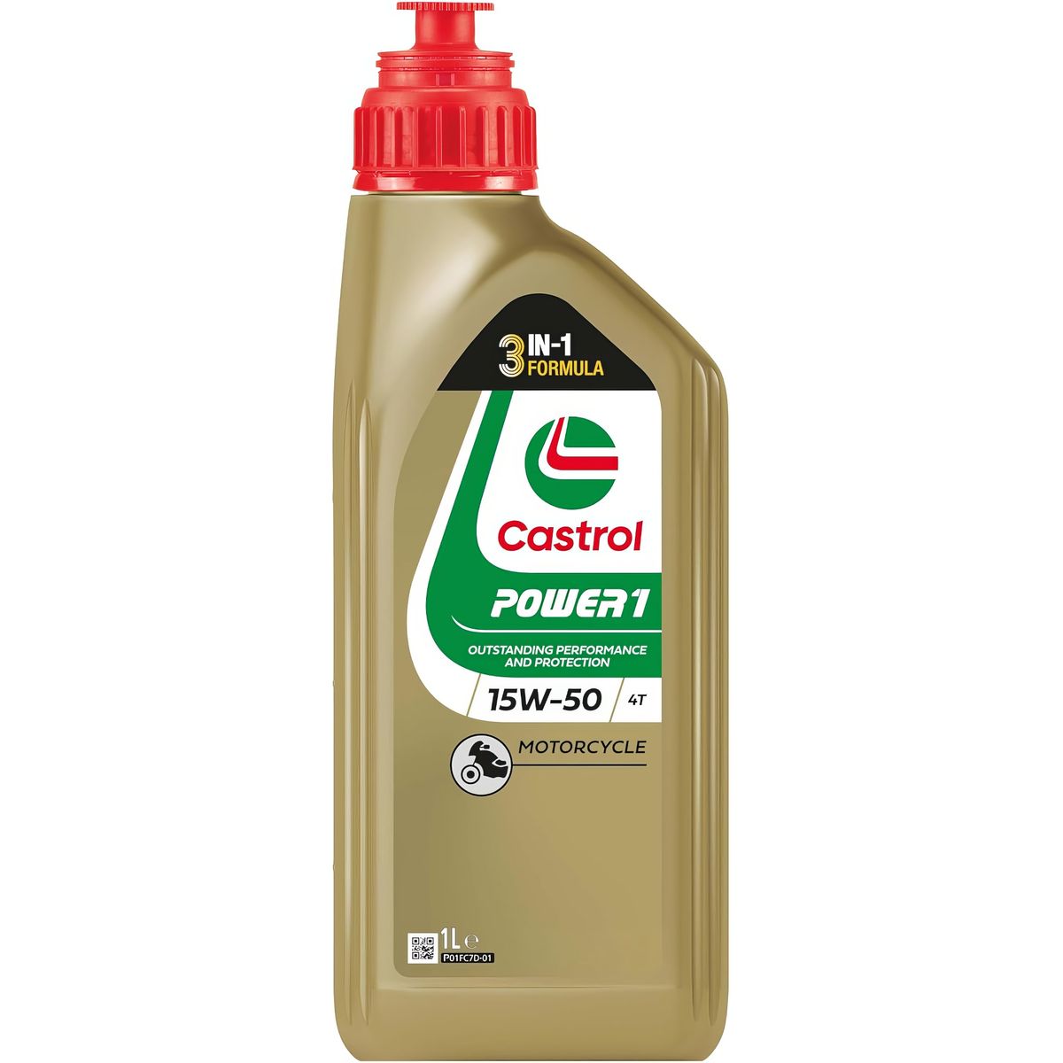 CASTROL - Aceite de Motor Motocicleta Power1 4T 15-50W 1LT