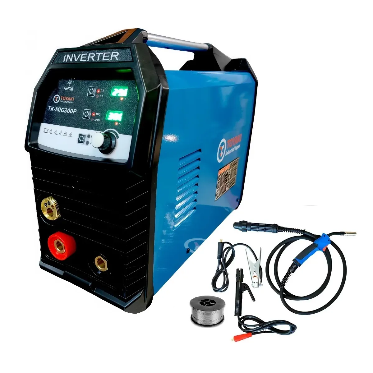 TOYAKI - Máquina de Soldar Mig 300A TOYAKI Suelda Con Gas y Sin Gas