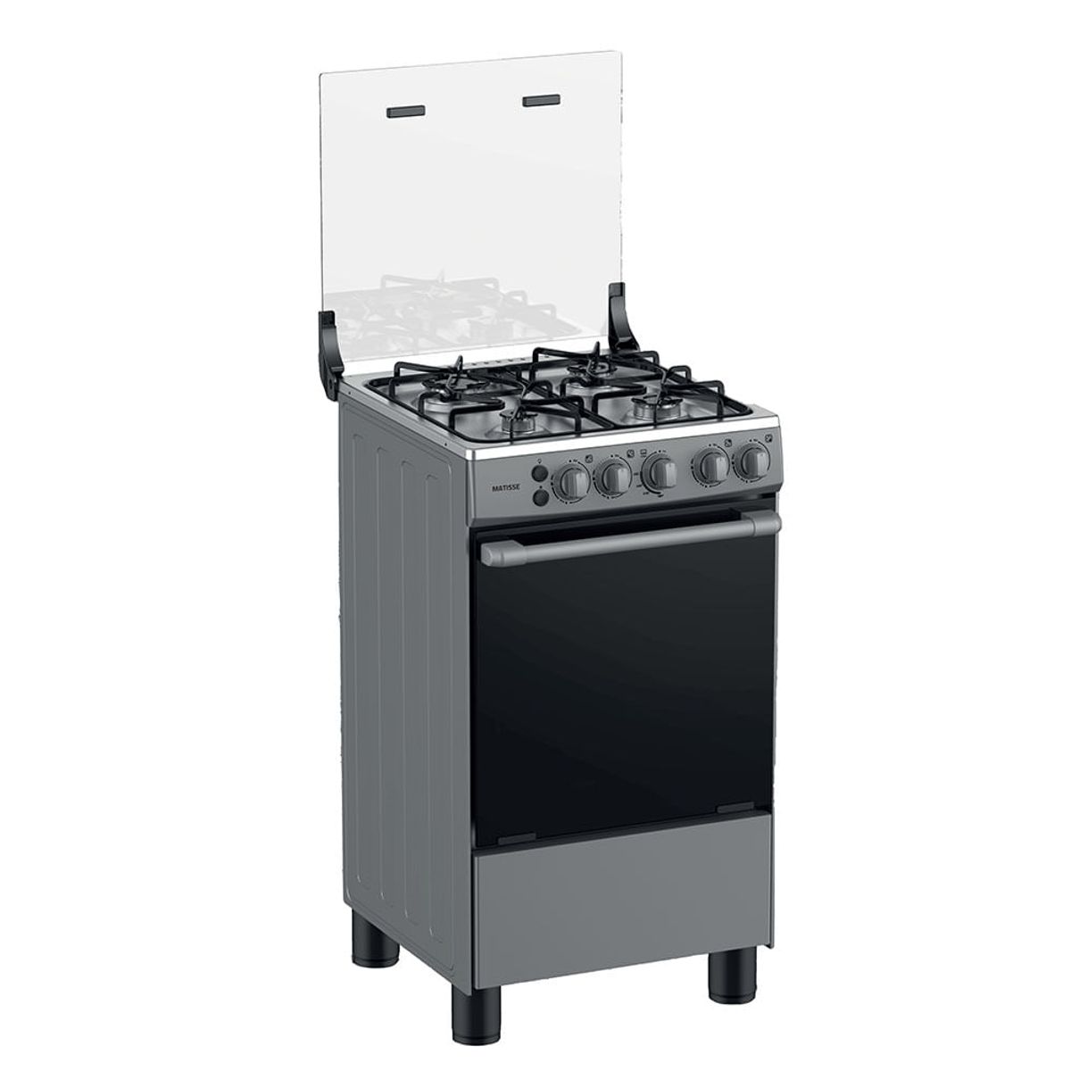 INDURAMA - Cocina Indurama Matisse Gris 4 Hornillas a Gas - Diseño Elegante y Eficiente
