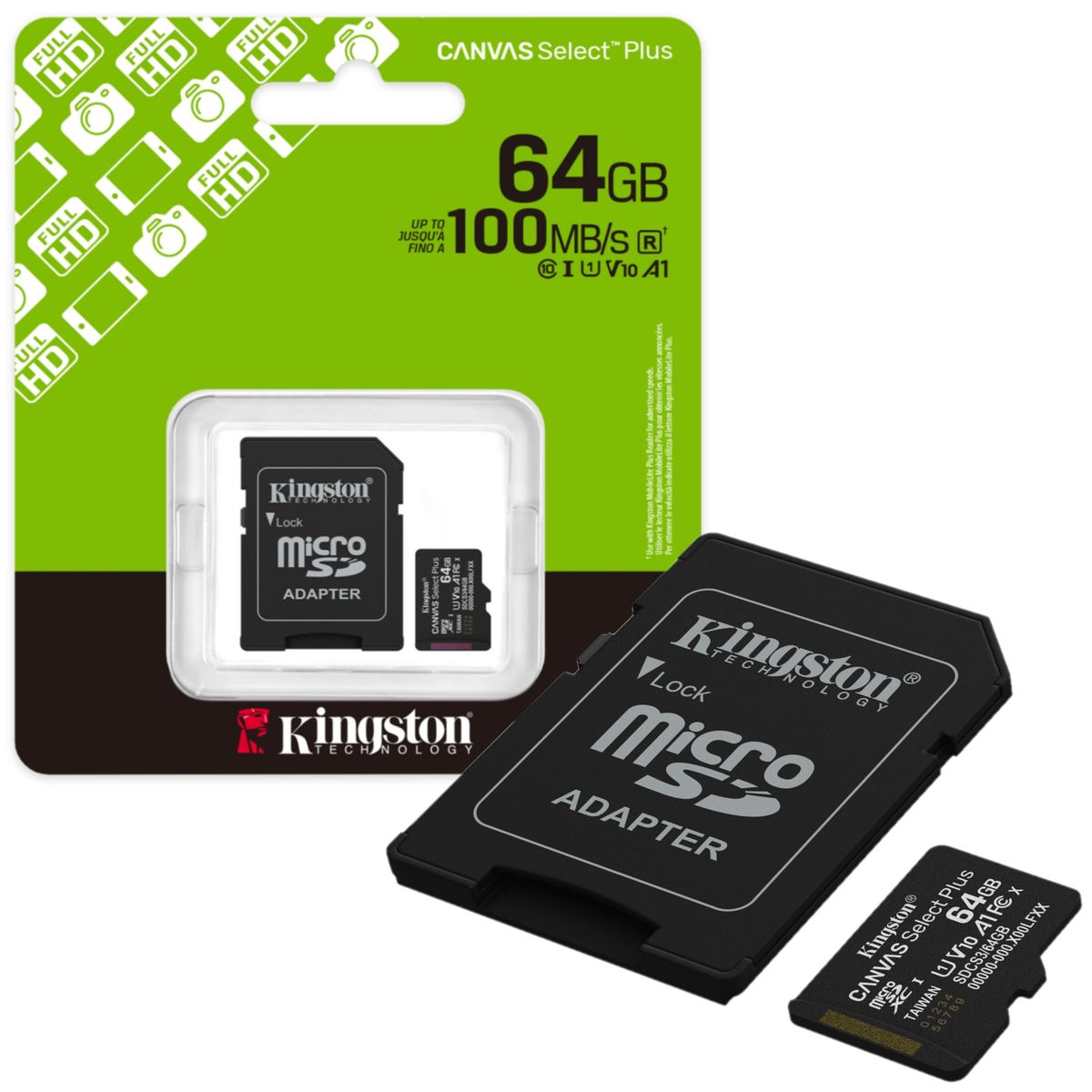 KINGSTON - Memoria Micro SD Kingston 64GB
