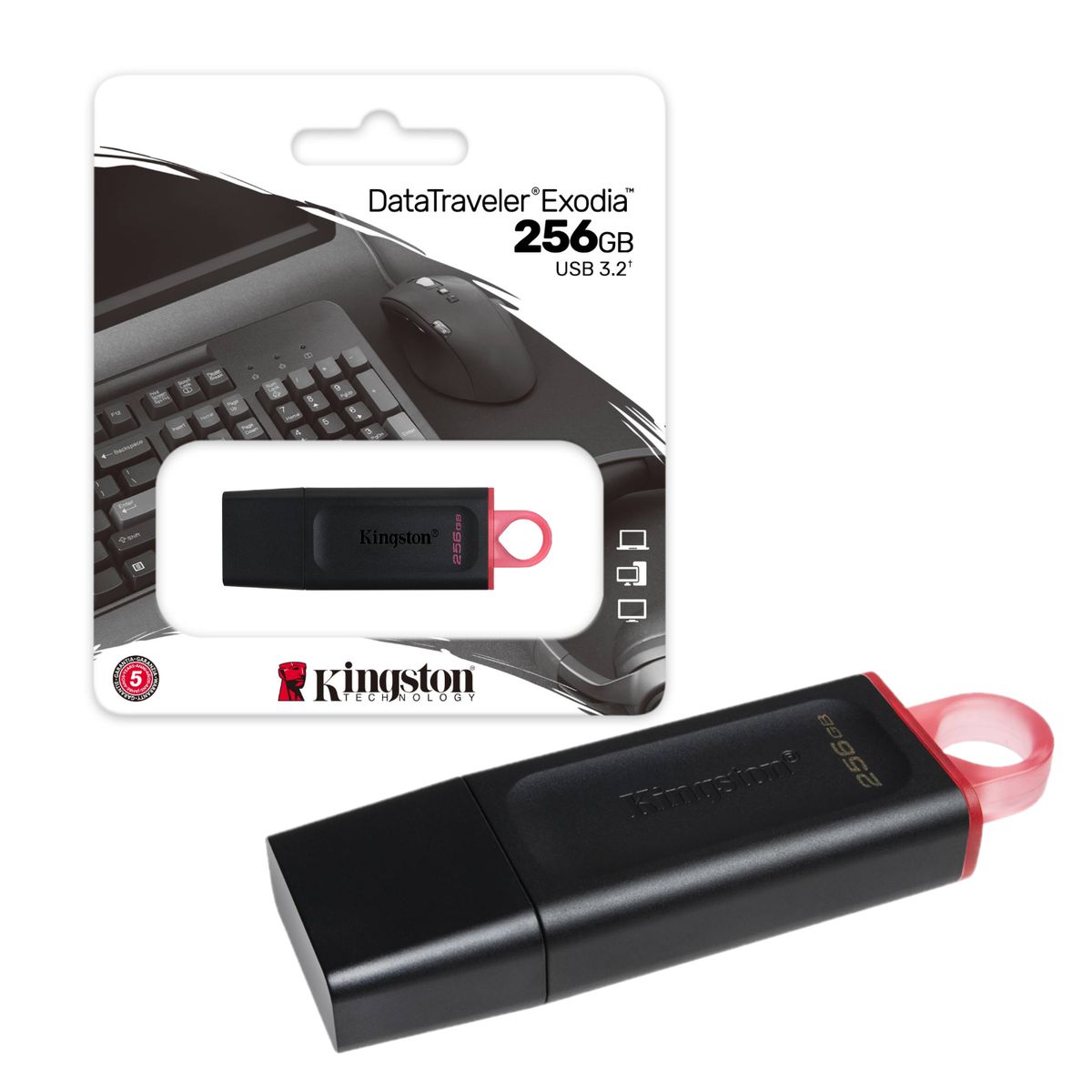 KINGSTON - Memoria USB Kingston 256Gb Exodia