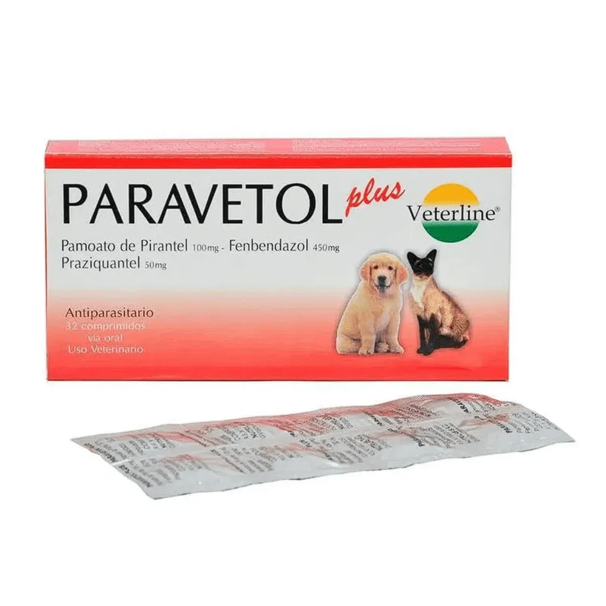 Paravetol Plus X 1 Tableta - Antiparasitario, marca GENERICO - Foto Principal