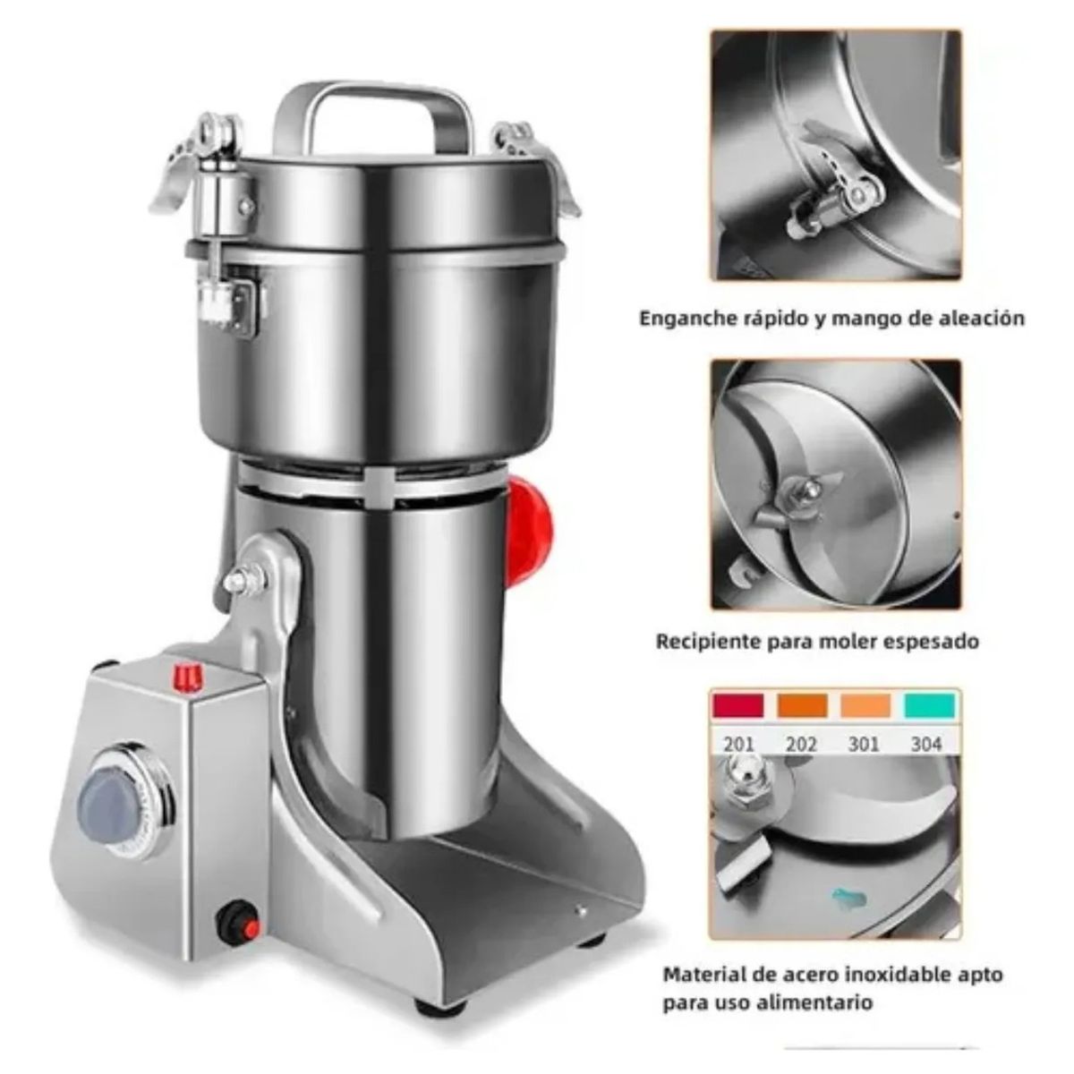 U BUY - Molino Pulverizador Granos Semillas Especias Eléctrico