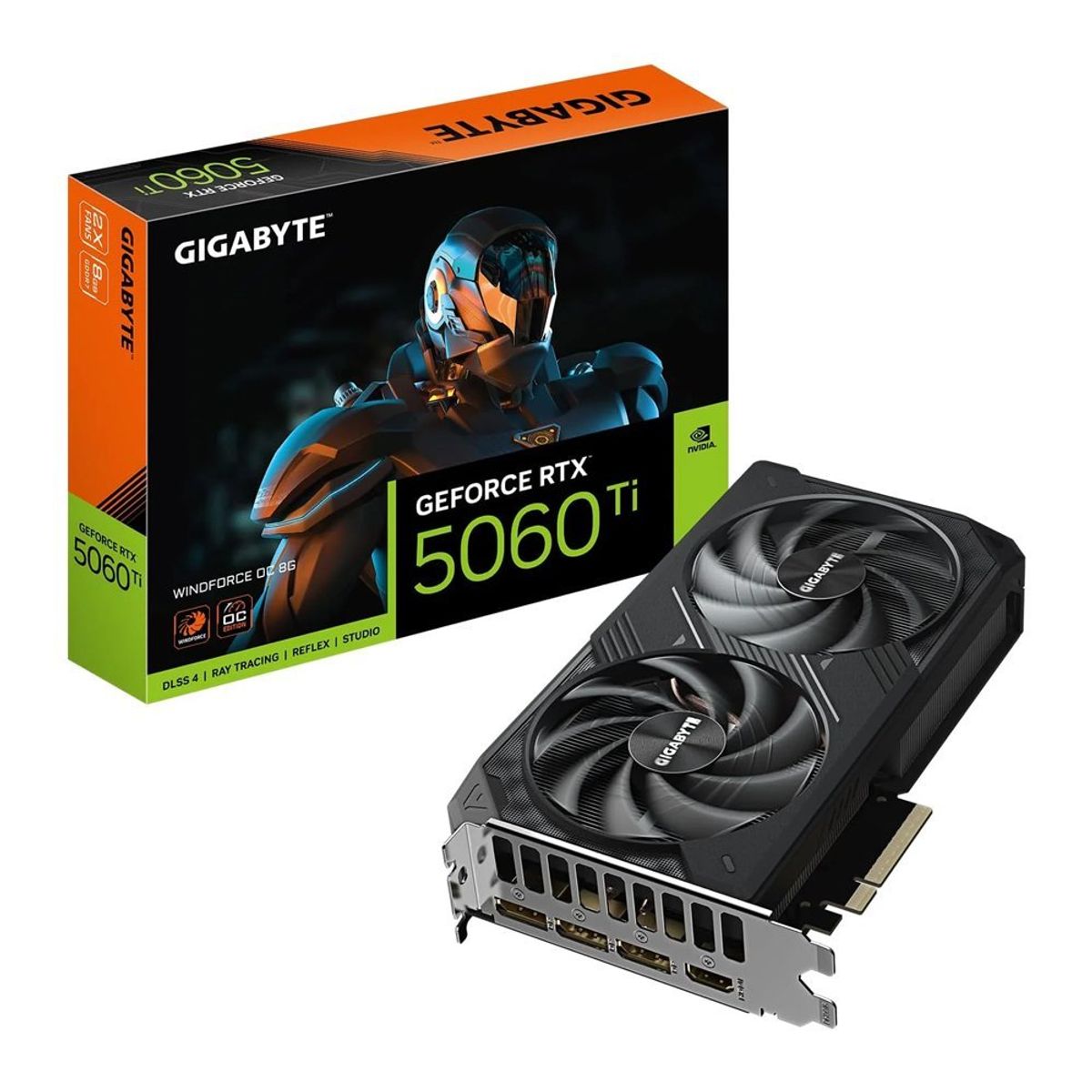 GIGABYTE - Tarjeta Gráfica Gigabyte Geforce Rtx 5060 Ti 8Gb Oc - Rendimiento Excepcional Para Gaming