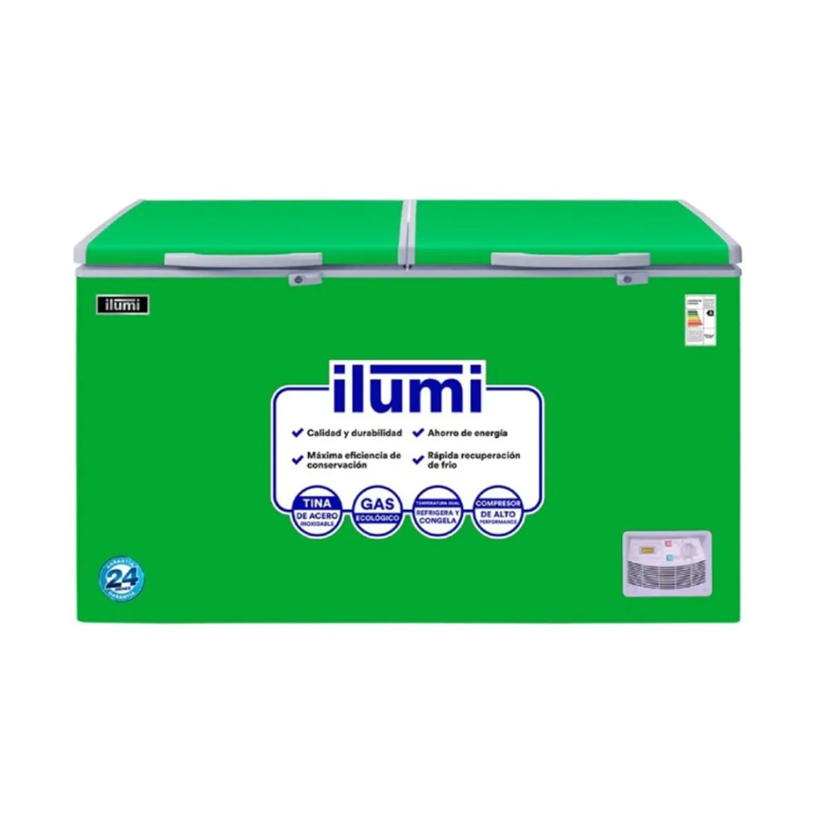 Ilumi - Congelador Horizontal Ilumi TFI-4402GR 440L Verde