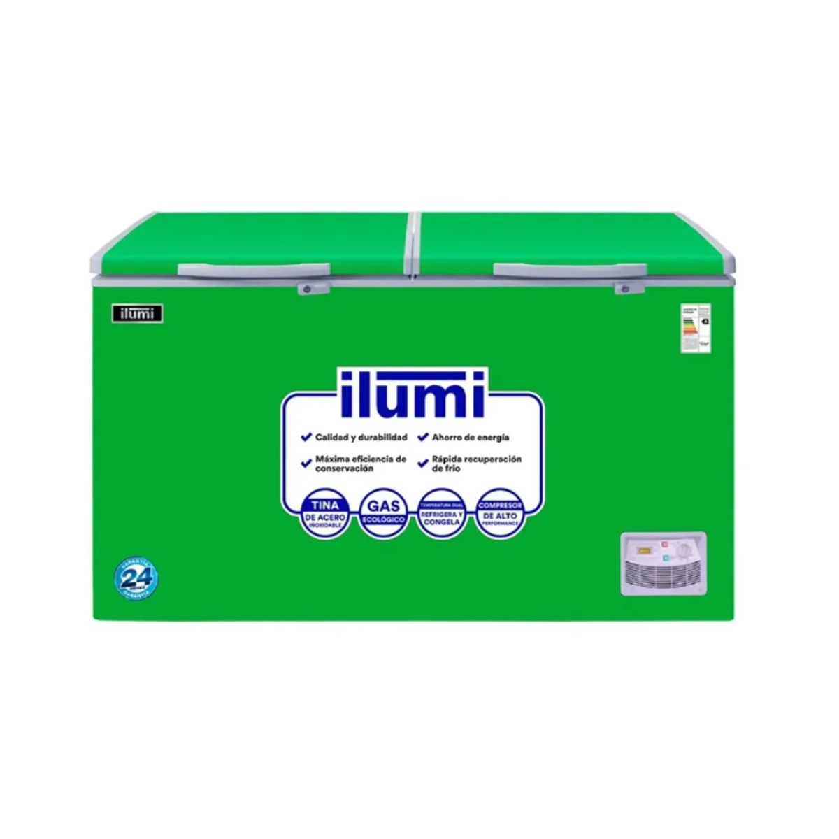Ilumi - Congelador Horizontal Ilumi TFI-4402GR 440L Verde