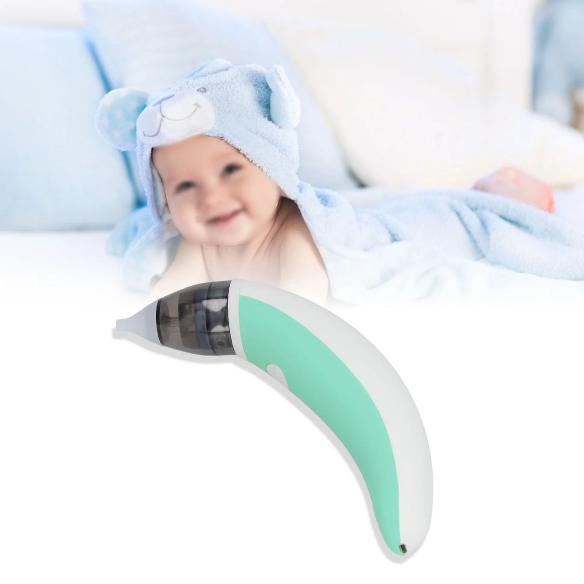 GENERICO - Saca Mocos Para Bebes Aspirador Nasal Eléctrico Recargable Limpiador De Nariz