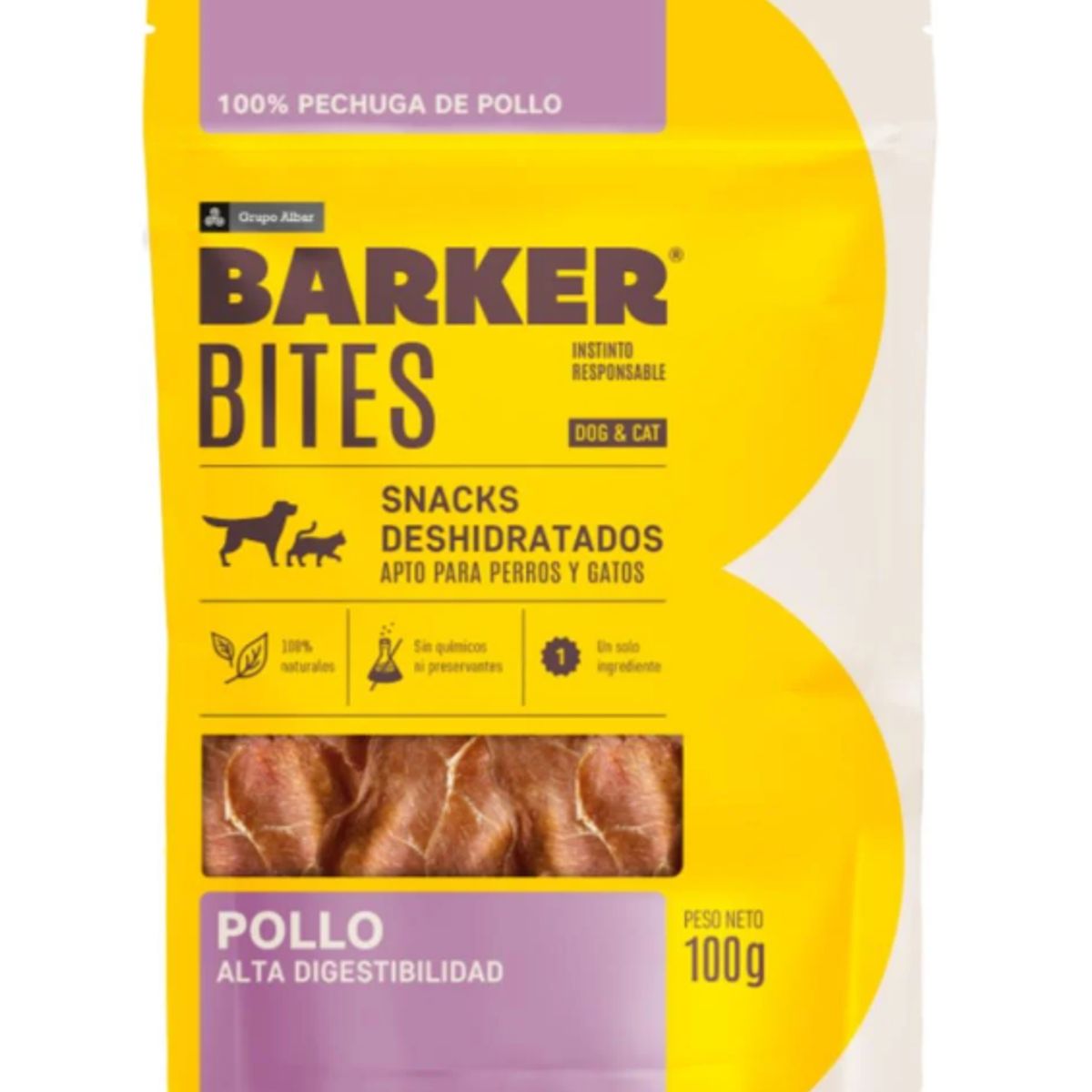 Pechuga de Pollo Deshidratada  Barker Bites  Snacks Naturales, marca GENERICO - Foto Principal