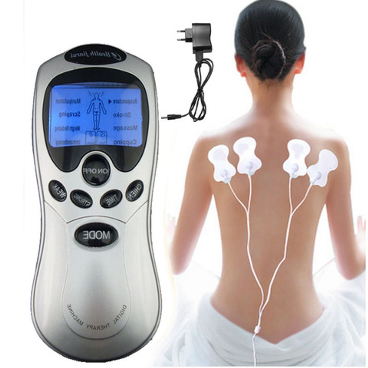 Electrodos Máquina Portátil Terapia Casera Estimulador Masajeador de Pulso y Acupuntura, marca OEM - Foto 2
