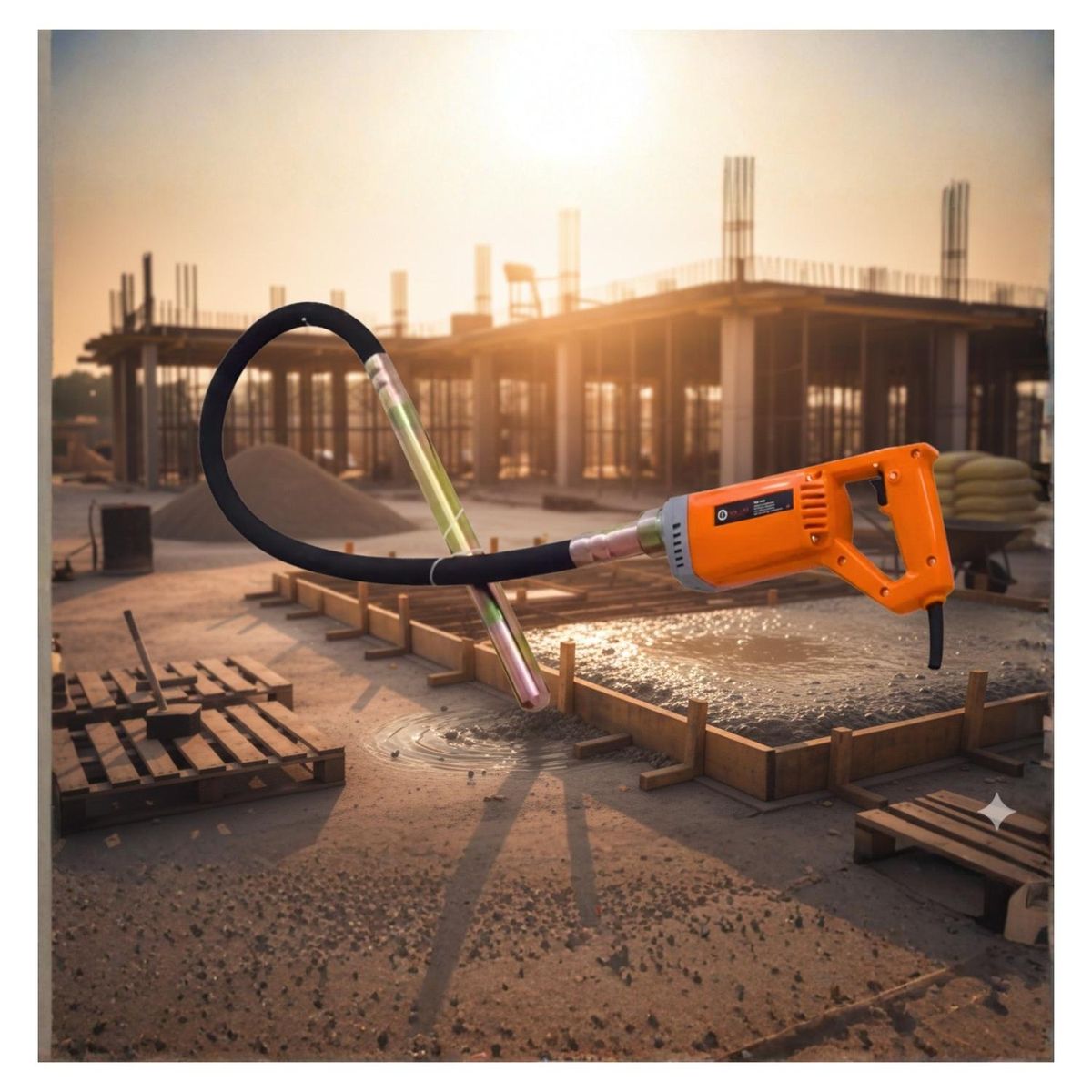 TOYAKI - Vibrador de concreto 850w incluye manguera 1.5 metro Toyaki