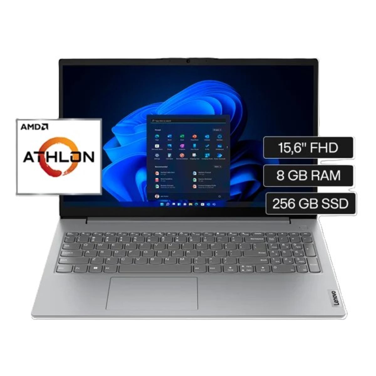 LENOVO - Laptop Lenovo V15 G4 AMD Athlon Silver 7120U 35GHz 8GB 256GB 156″ FHD FreeDos