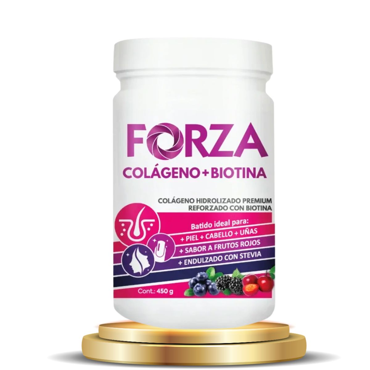 GENERICO - COLÁGENO FORZA CON BIOTINA 450G