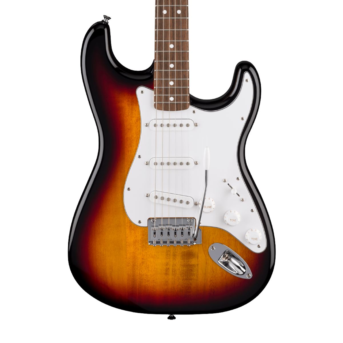 FENDER - Guitarra Eléctrica Fender Standard Stratocaster con diapasón de Laurel - 3 Color Sunburst