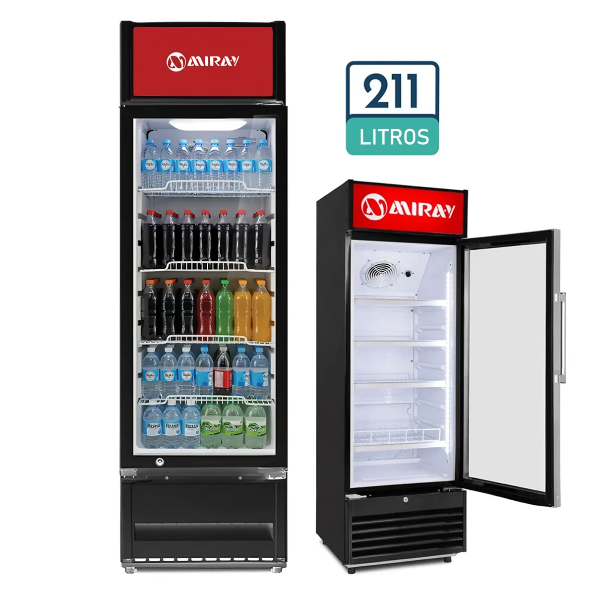 MIRAY - Conservadora Exhibidora Miray CMVE-205M 211 Litros