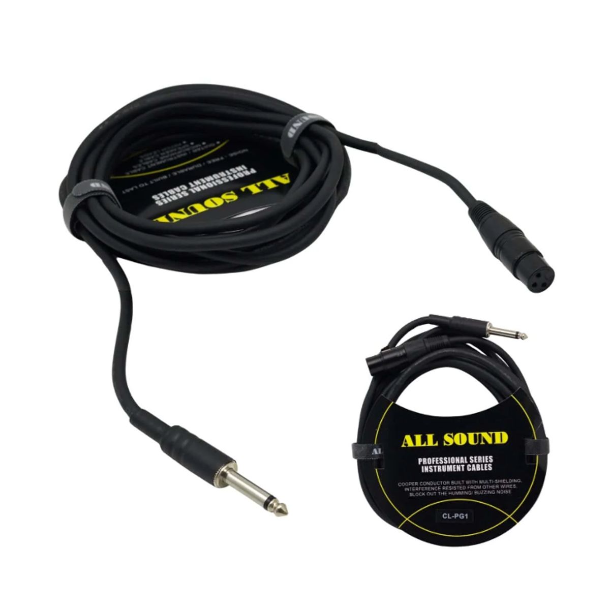 ALL SOUND - Cable De Audio Para Microfono XLR-PLUG CL-PG1-NG ALL SOUND
