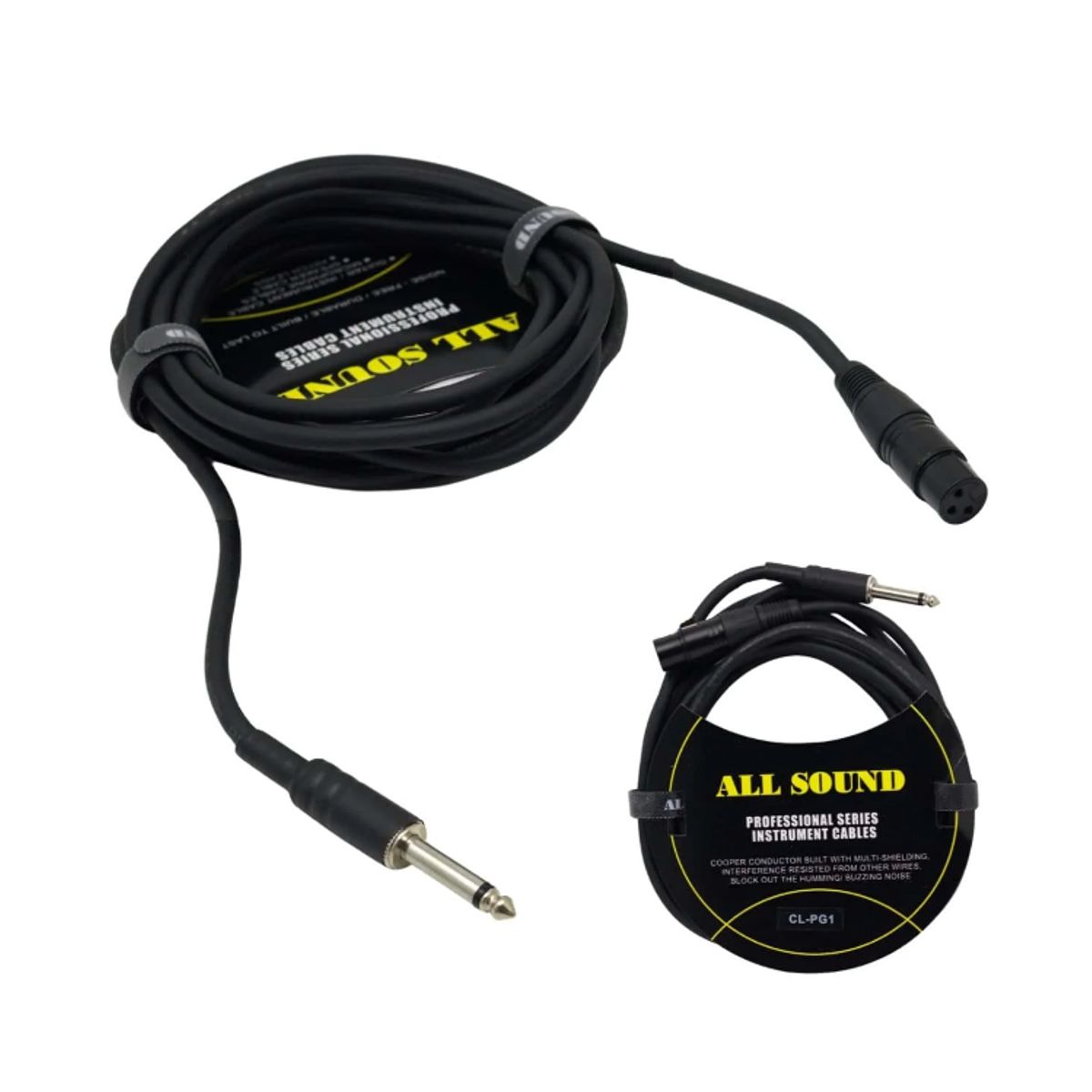ALL SOUND - Cable De Audio Para Microfono XLR-PLUG CL-PG1-NG ALL SOUND