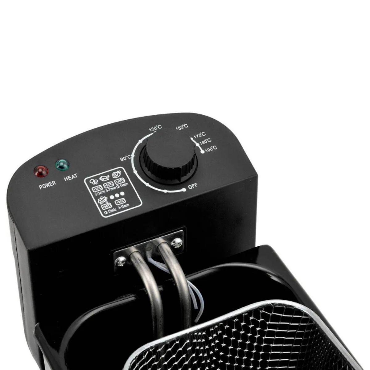 GENERICO - Freidora con Aceite Recco 3L RFR-FRIGGERE Acero Inoxidable 2000W con Control de Temperatura