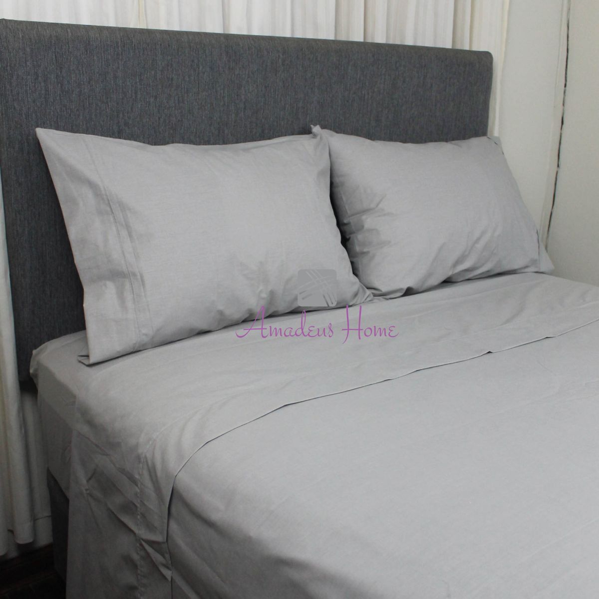 AMADEUS HOME - Pack x2 Almohadas Antialérgicas para cama Queen + Fundas Incluidas - Pack Ahorro