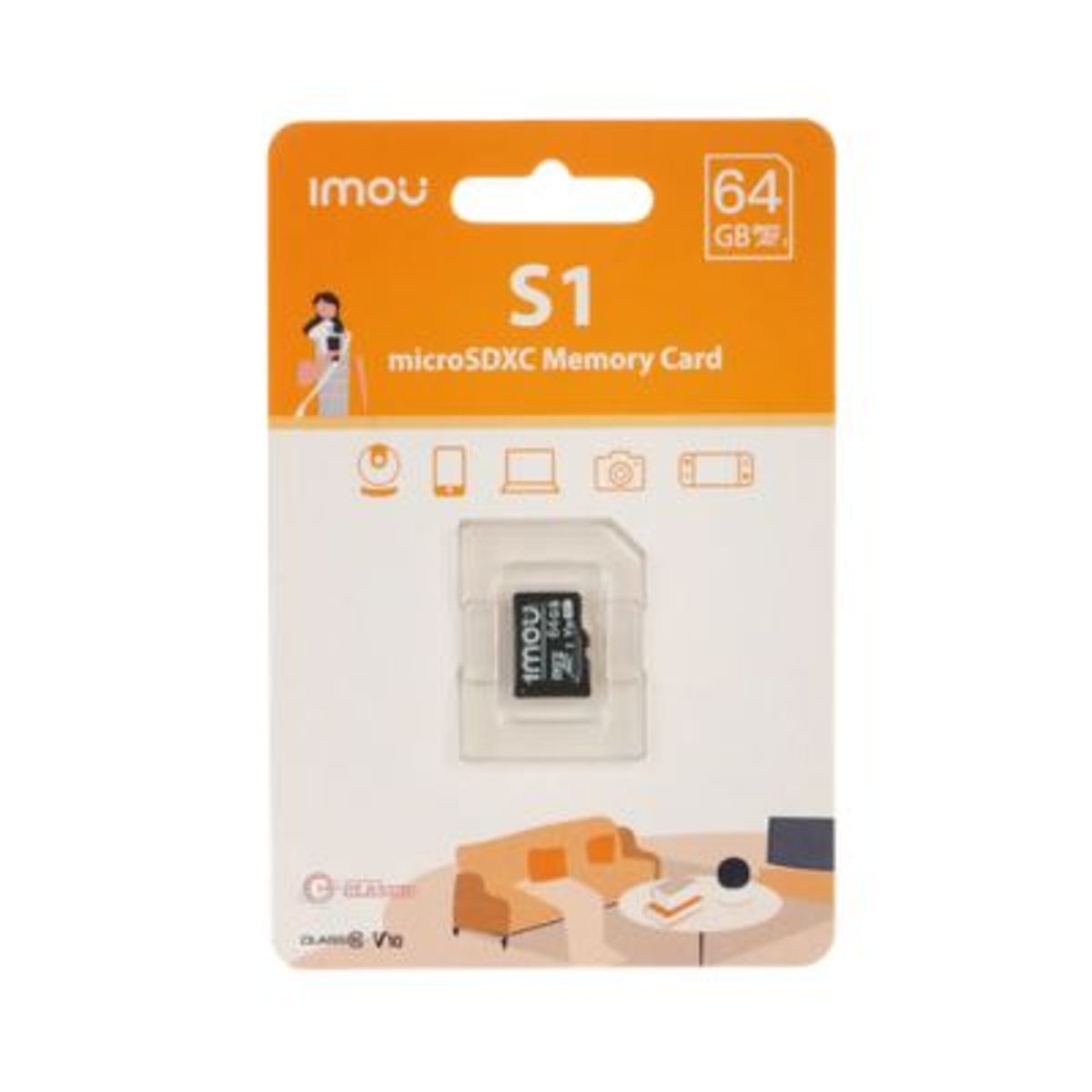 IMOU - MEMORIA MICRO SD IMOU 64GB S1 V30
