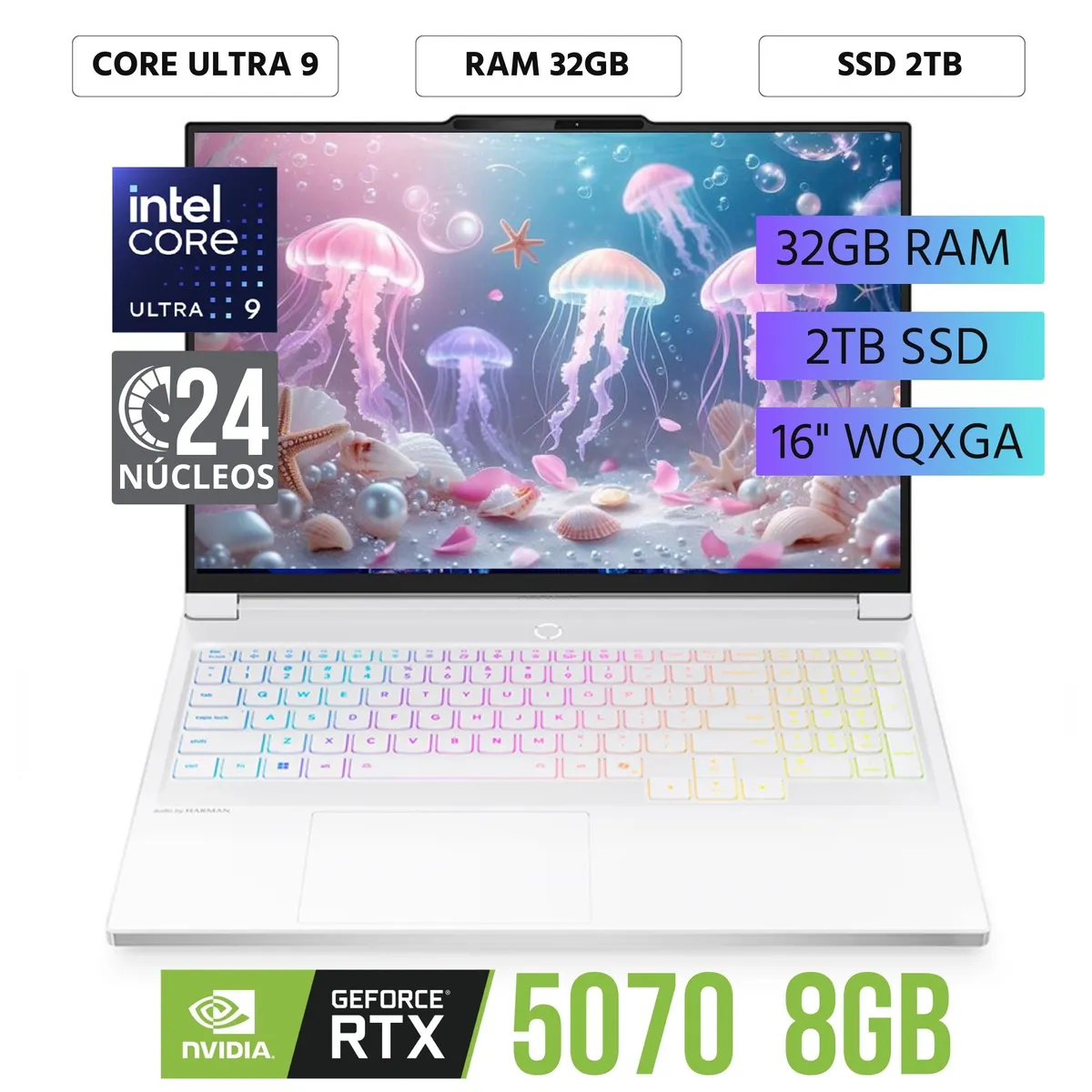 LENOVO - Laptop Gaming Lenovo Legion 16" WUXGA, Intel Core Ultra 9 275HX, Ram 32GB, 2TB SSD,RTX 5070 8GB