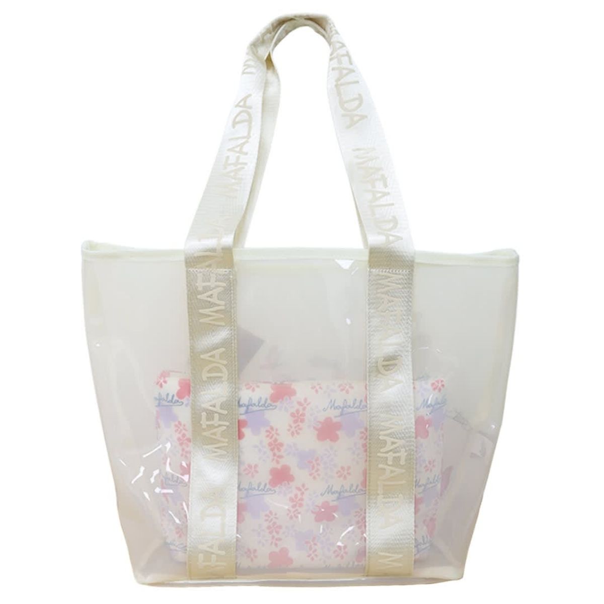 MAFALDA - Pack Bolso de Playa Mafalda Blanco + Neceser