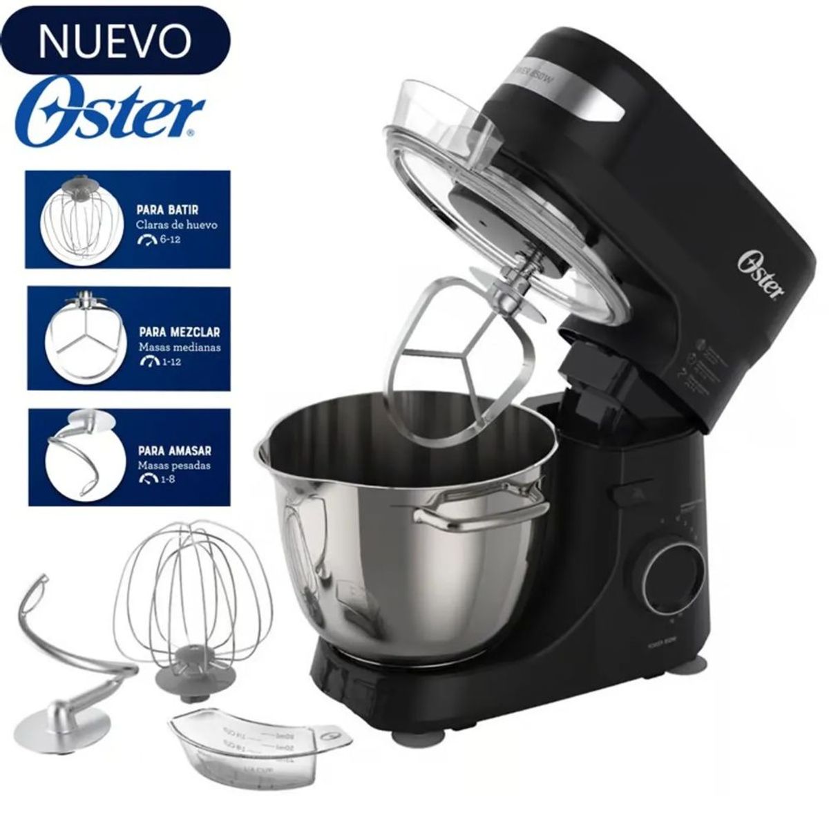 OSTER - Batidora Planetaria Oster FPSTSMPL2B 850W 12 Velocidades