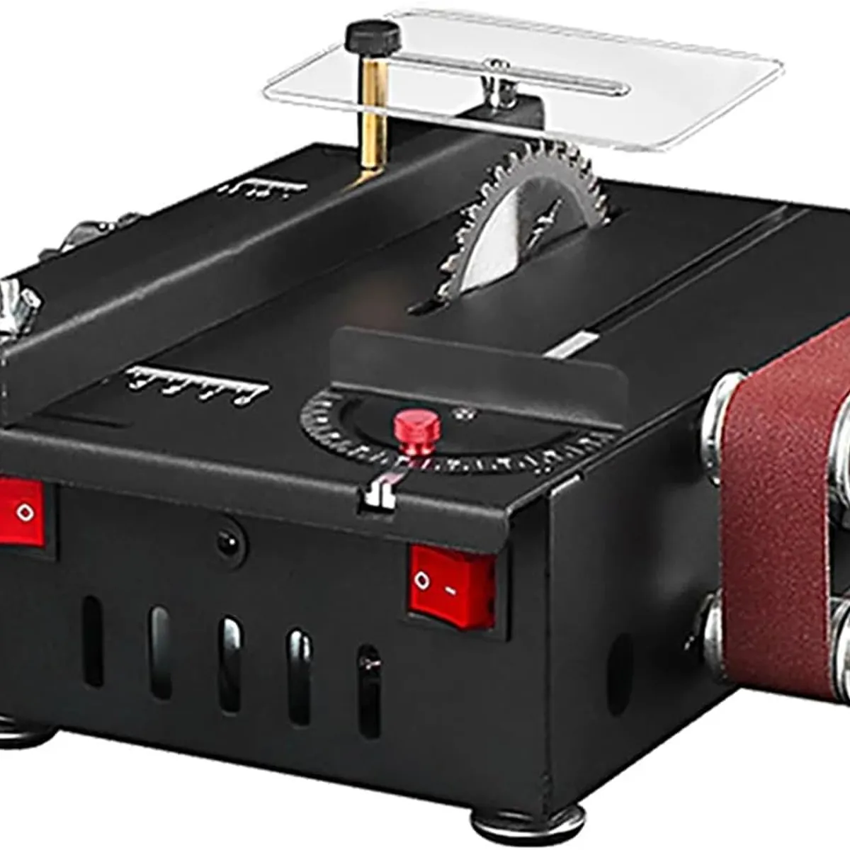 QUICK - Mini Sierra Mesa Herramientas Banco Y Lijadora De Banda