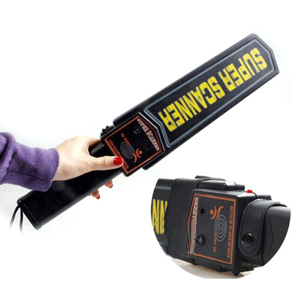 OEM - Varita Detector de Metales de Mano Escáner de Seguridad de Alta Sensibilidad Seguridad