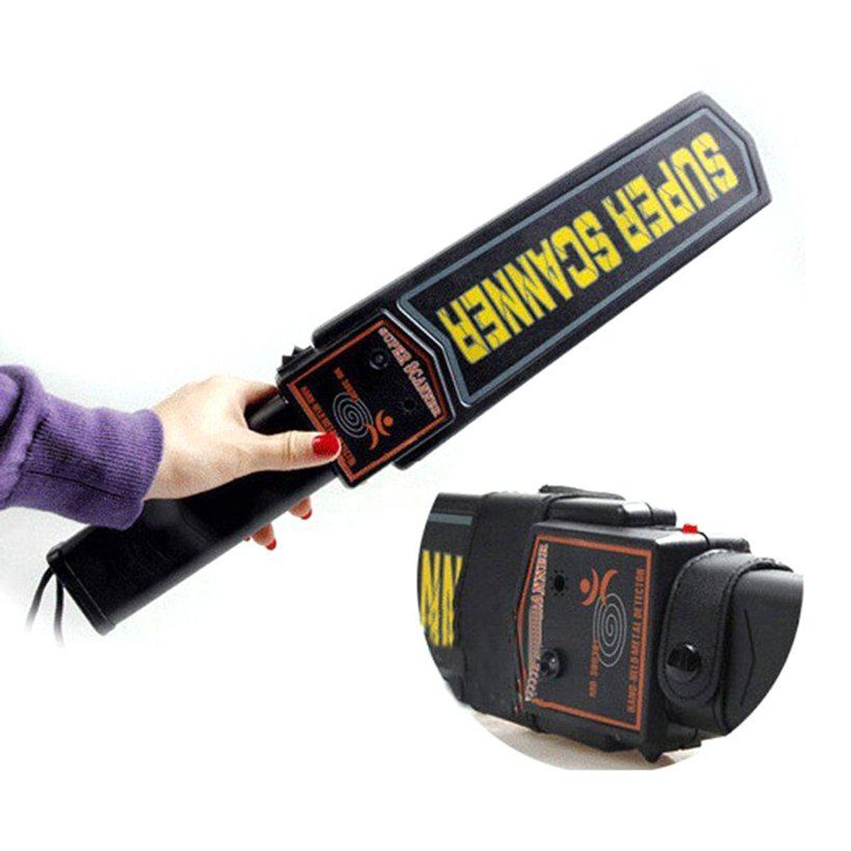 OEM - Varita Detector de Metales de Mano Escáner de Seguridad de Alta Sensibilidad Seguridad