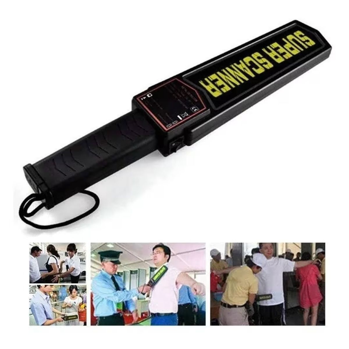 OEM - Varita Detector de Metales de Mano Escáner de Seguridad de Alta Sensibilidad Seguridad