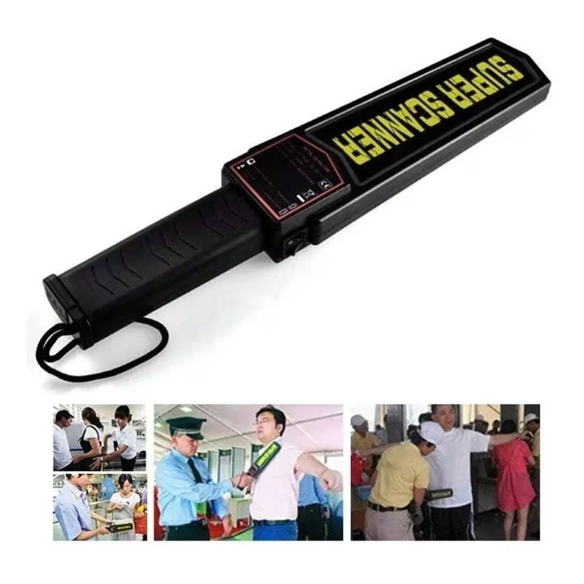 OEM - Varita Detector de Metales de Mano Escáner de Seguridad de Alta Sensibilidad Seguridad