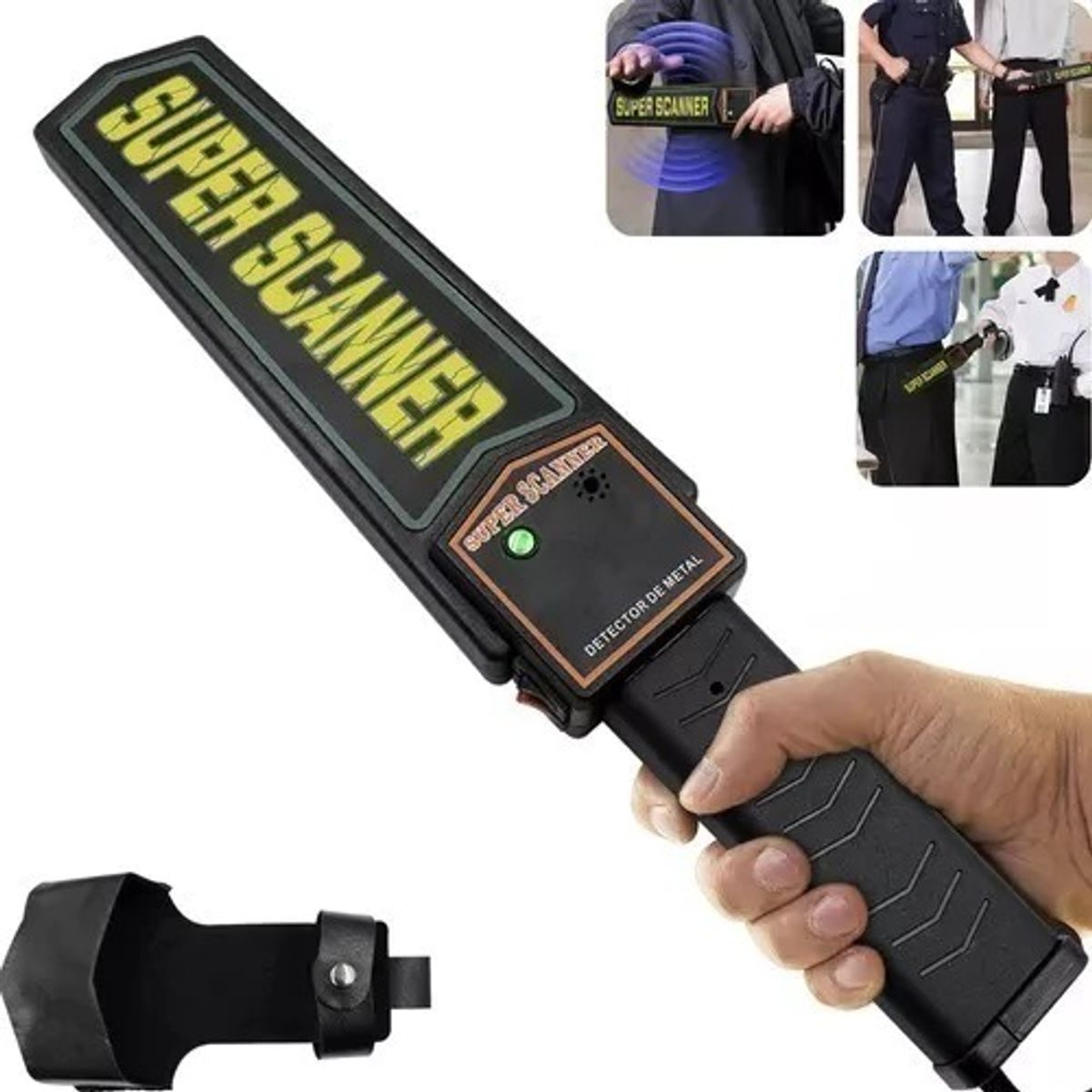 OEM - Varita Detector de Metales de Mano Escáner de Seguridad de Alta Sensibilidad Seguridad
