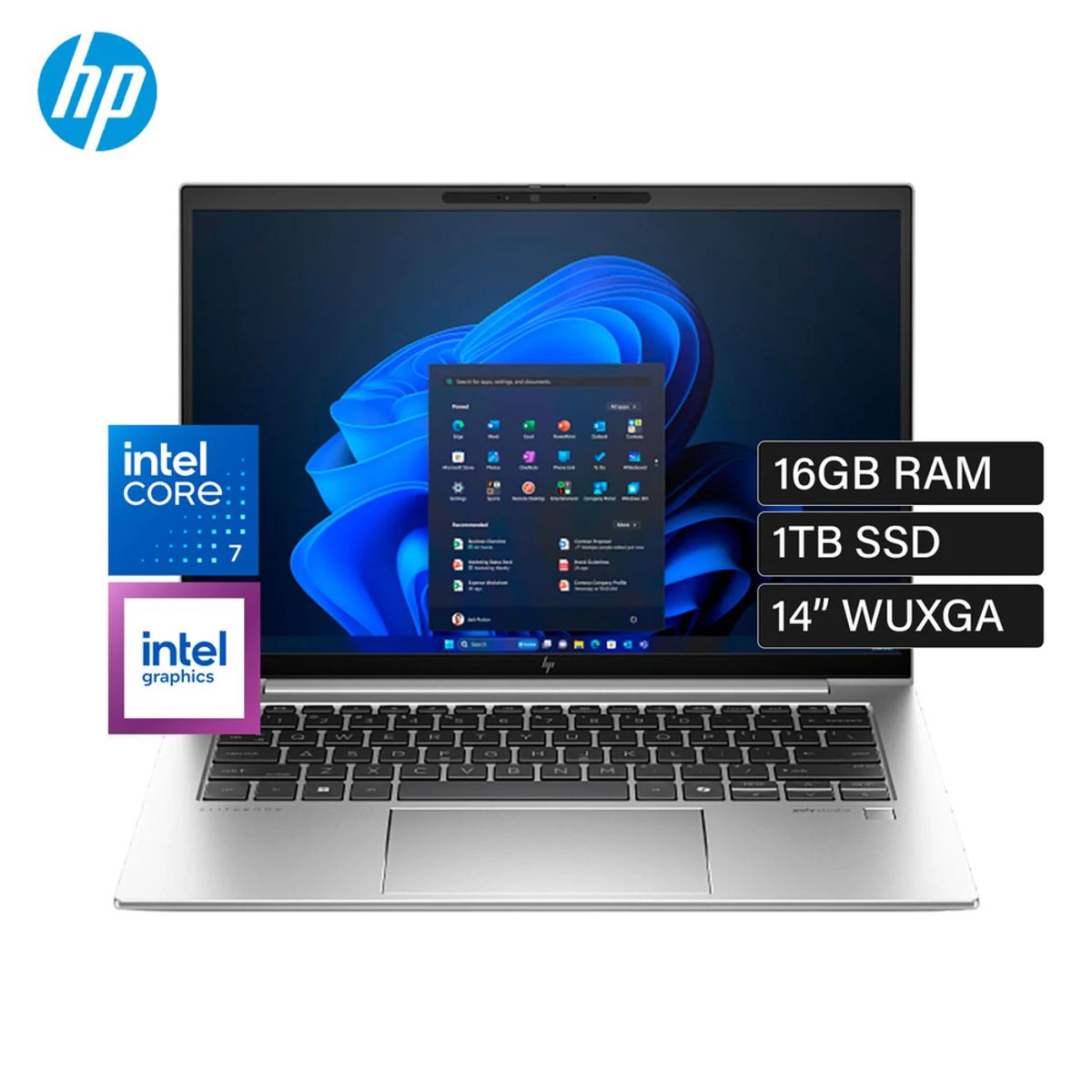 HP - Laptop HP EliteBook 840 G11 Intel Core Ultra 7 155U Ram 16GB Disco 1TB SSD 14" WUXGA W11 Pro