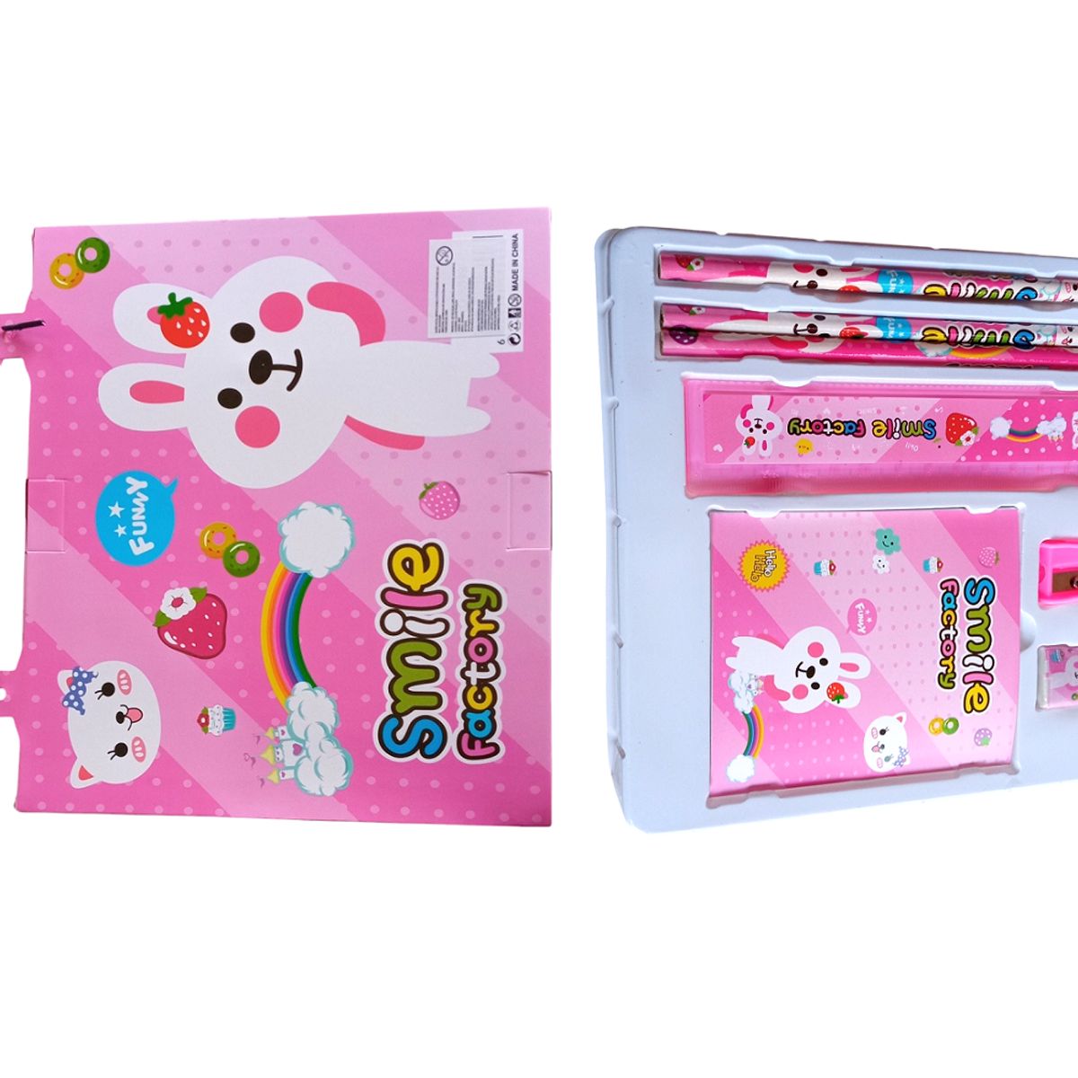 GENERICO - Juego de Una cartuchera lápices borrador y otros útiles escolares