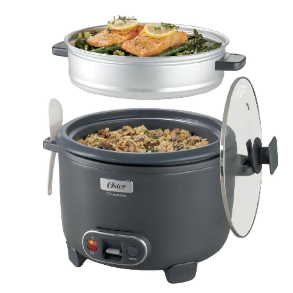 OSTER - Arrocera Oster DiamondForce 15 Tazas 3 en 1 Antiadherente – CKSTRC15DFSKE 053