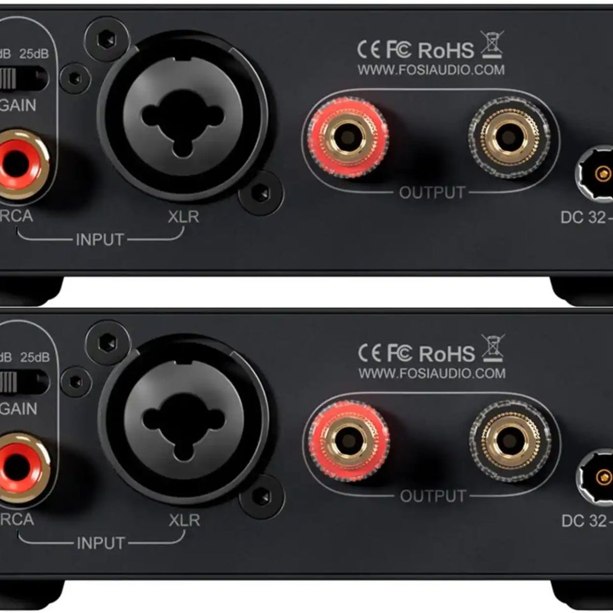 GENERICO - DOS AMPLIFICADORES DE POTENCIA FOSI V3 MONO DE 240W RMS A 4 OHM