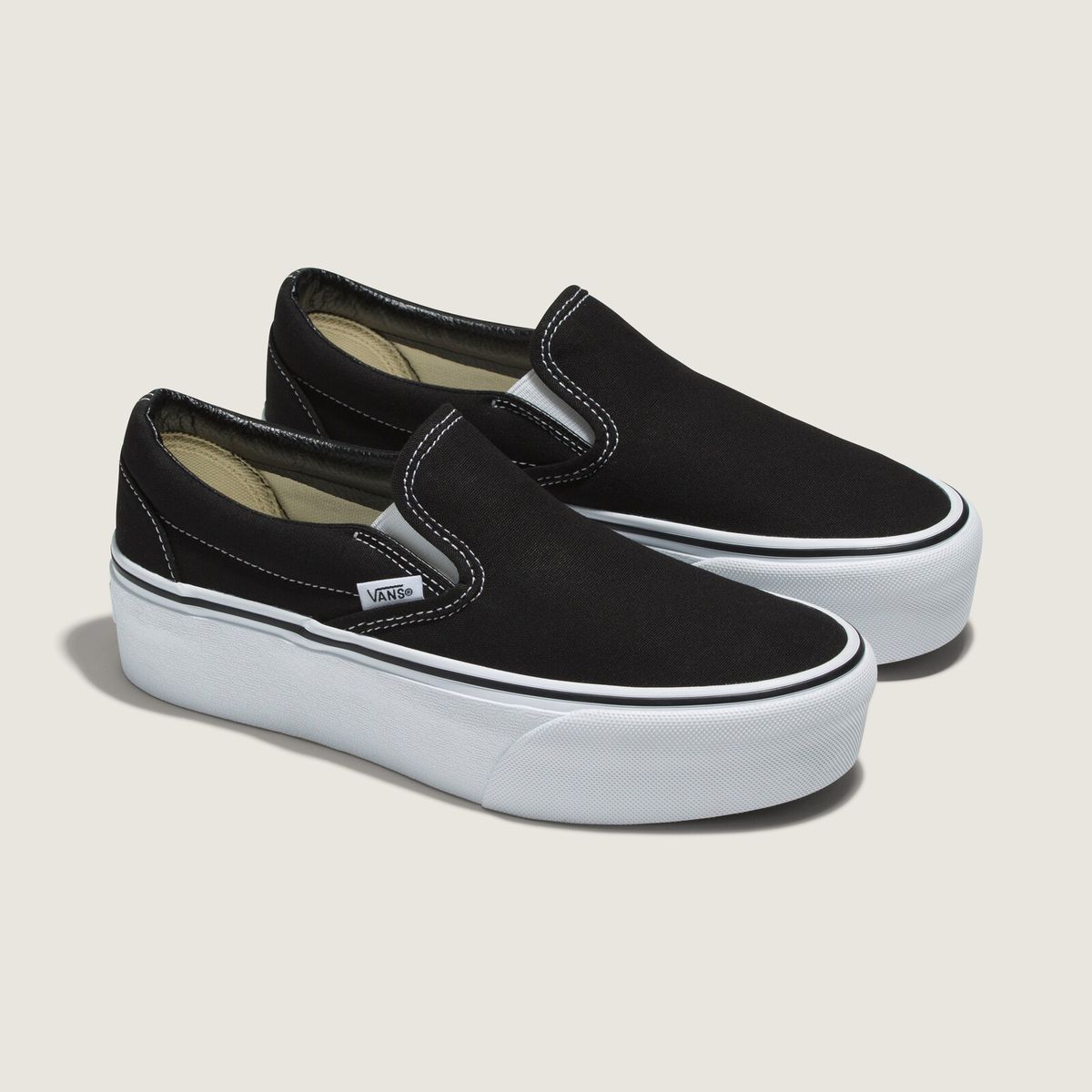 VANS - Zapatillas Vans Unisex Classic Slip-On Stackform Negro VANS