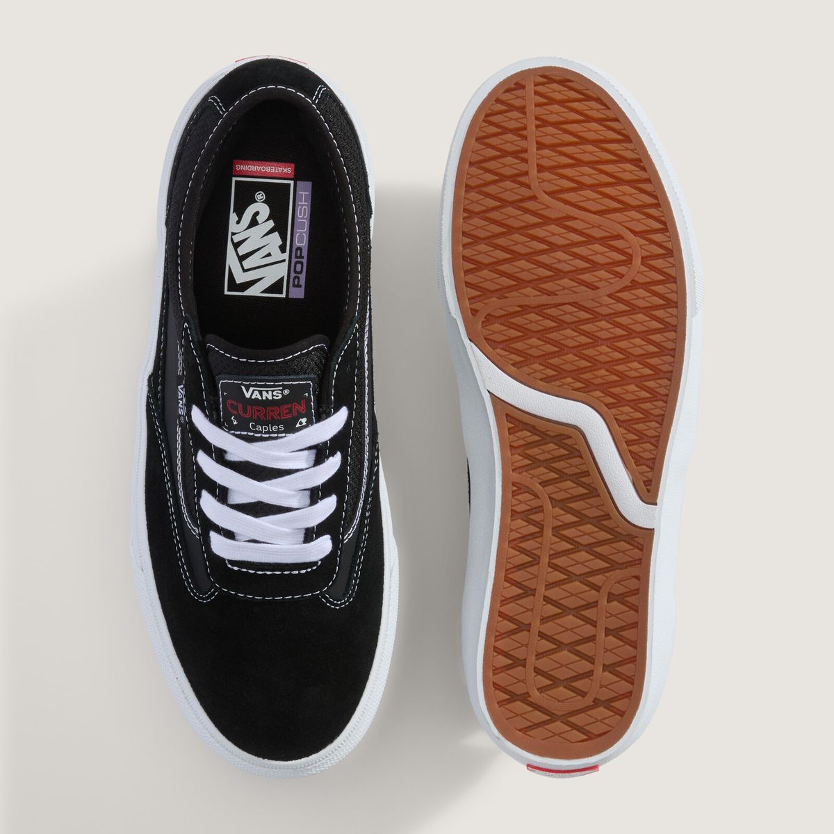 VANS - Zapatillas Vans Hombre Skate Curren Caples Negro VANS