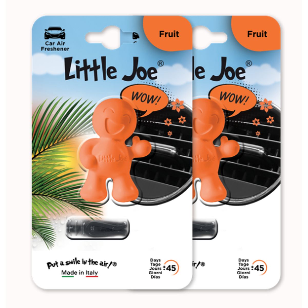 LITTLE JOE - Ambientador Para Auto Little Joe® Thumbs Up - Fruit - PACK X 2 UND