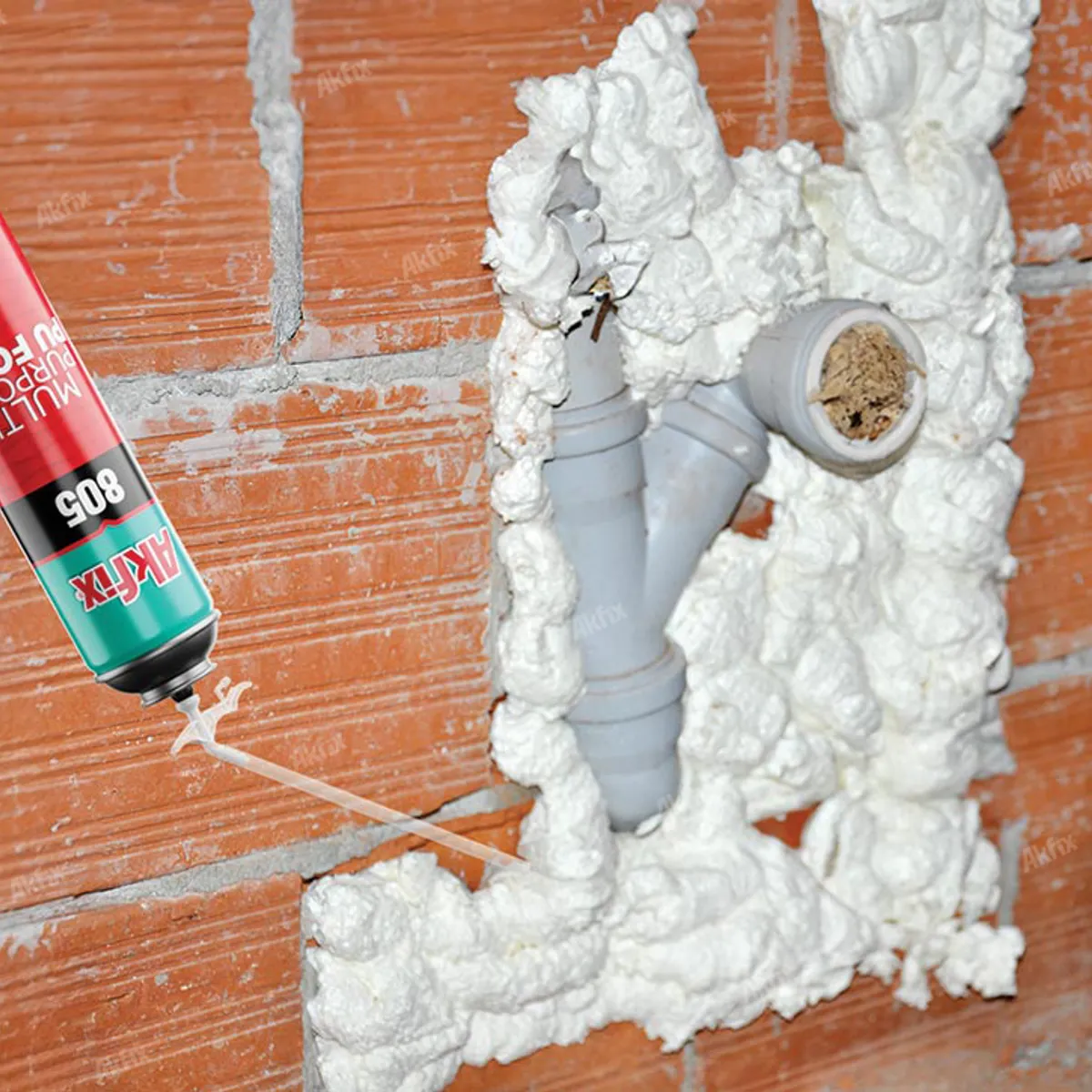 GENERICO - Espuma de poliuretano 805 de 750 ML - AKFIX