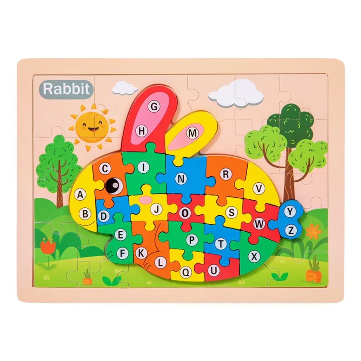 INSPIRA MARKET - Rompecabeza didáctico Animalitos para Niños