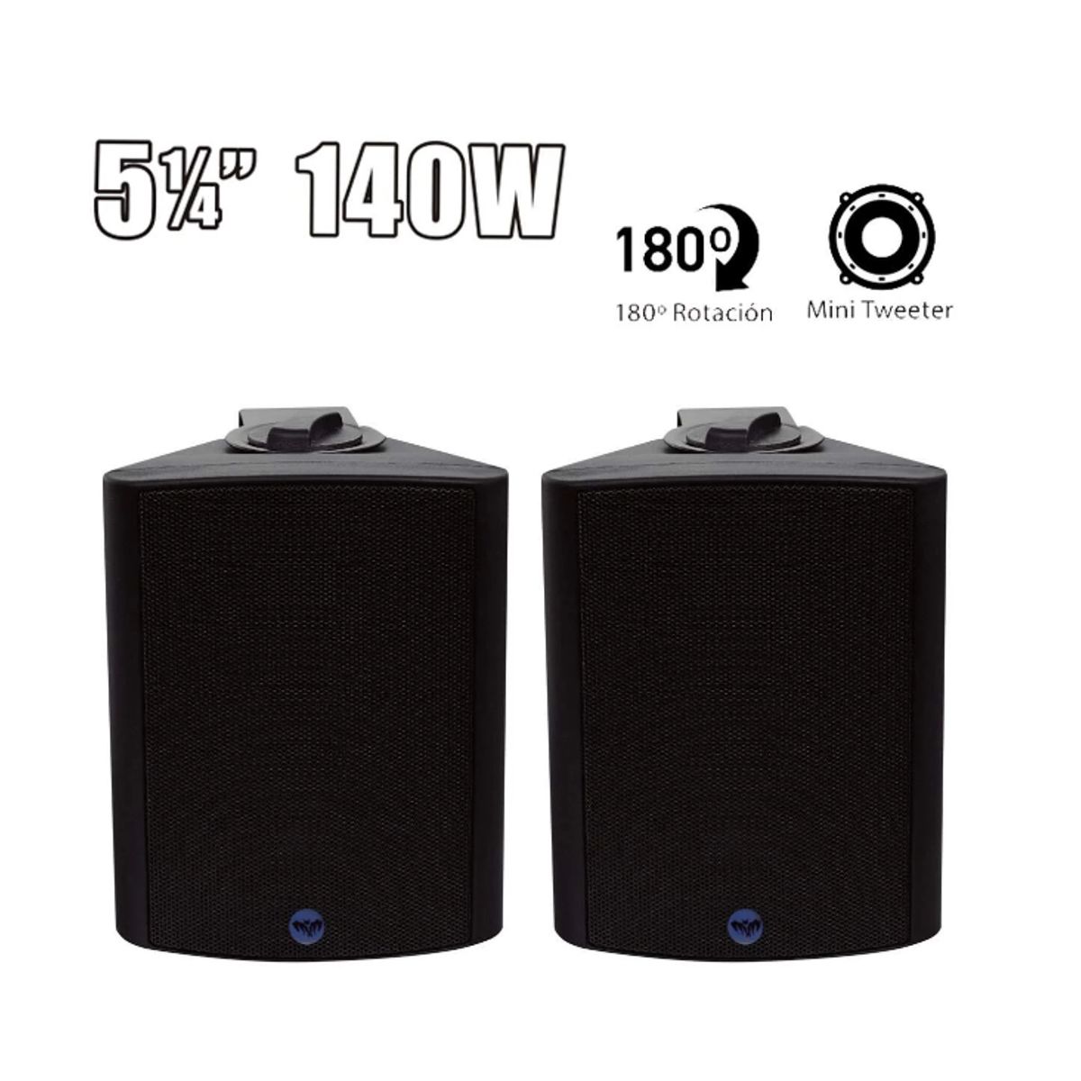 BATBLACK - Parlante Ambiental 5 1/4″ 70W BT-B105T BATBLACK