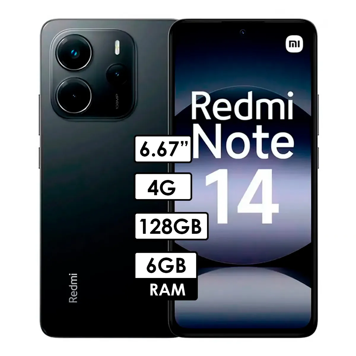 XIAOMI - CELULAR REDMI NOTE 14 6RAM 128GB