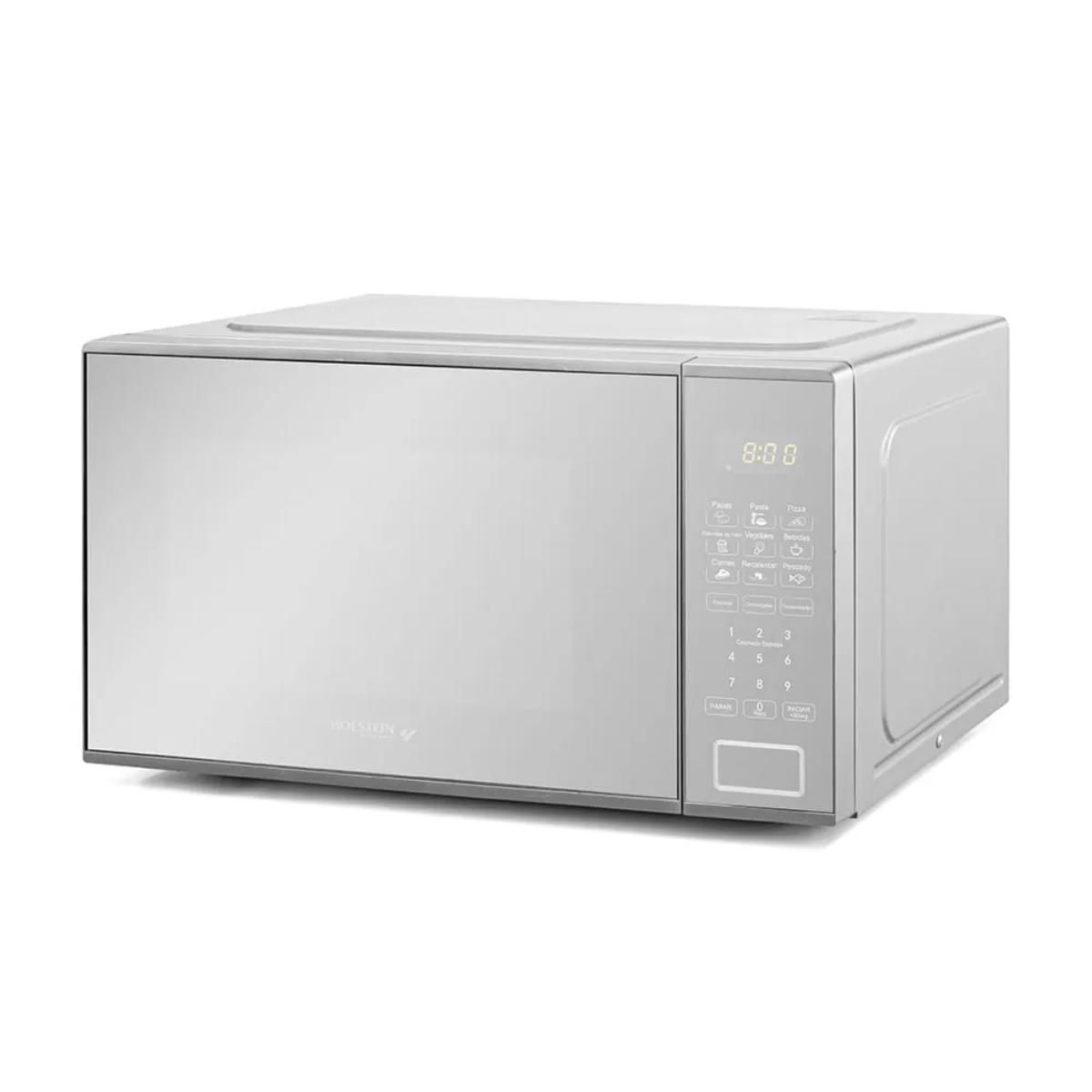 HOLSTEIN HOUSEWARES - Horno Microondas Holstein 31L Plateado con Espejo