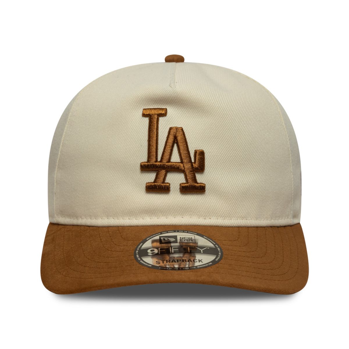 New Era - Gorra 9Fifty Af MLB Los Angeles Dodgers Suede Visor Beige