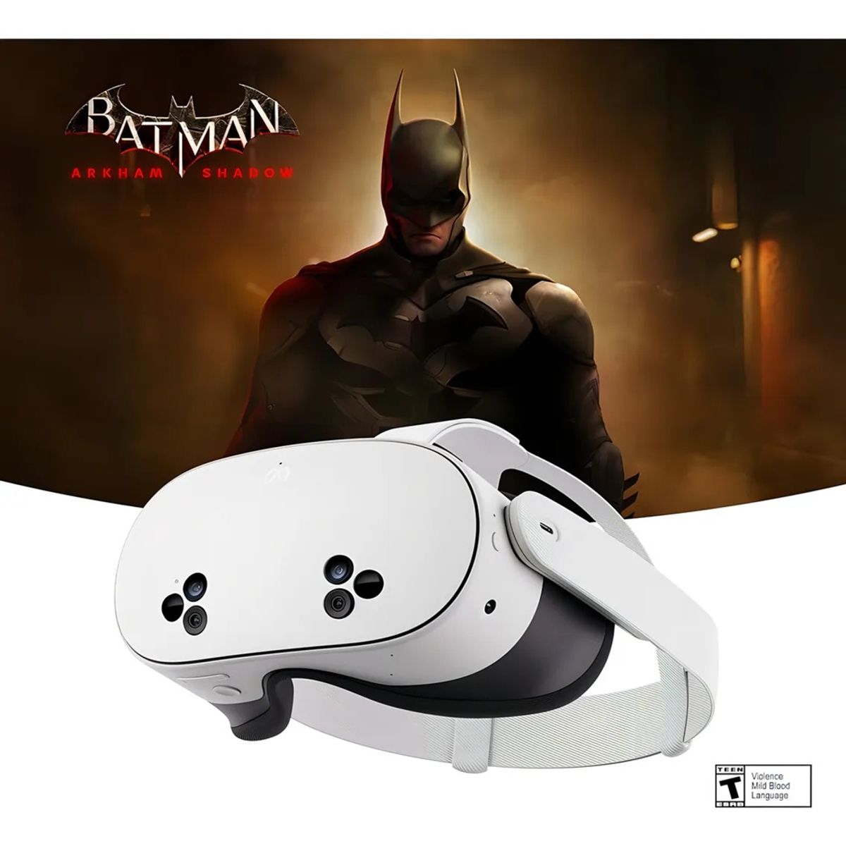META - Lentes Realidad Virtual Meta Quest 3s 256gb Color Blanco Y Batman Arkham Shadow