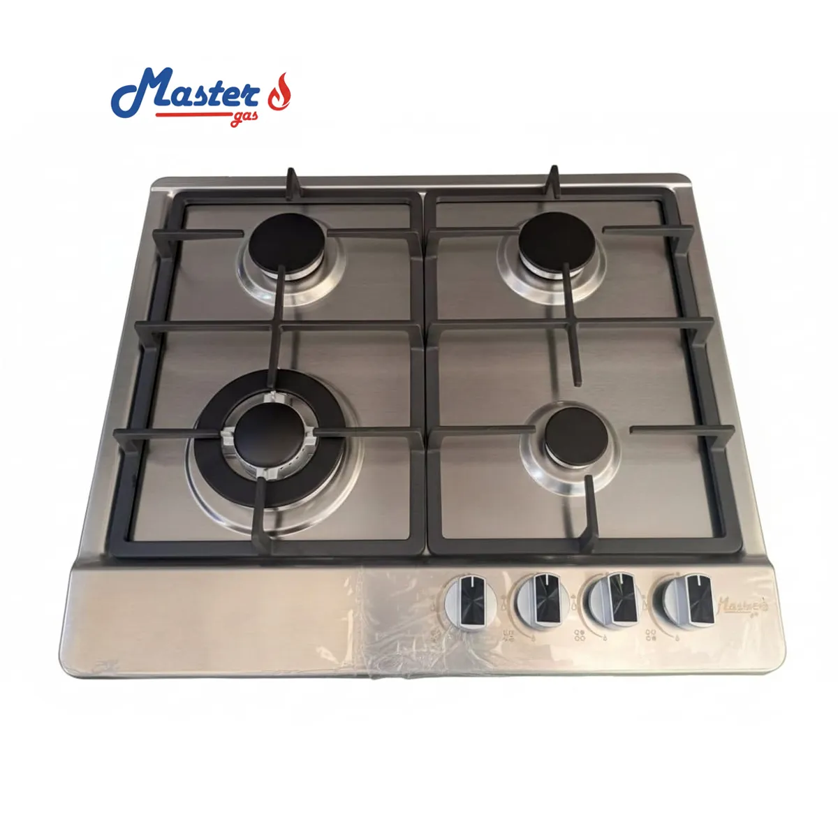 MASTER - cocina empotrable de 4 hornillas, acero inoxidable Marca Mastergas