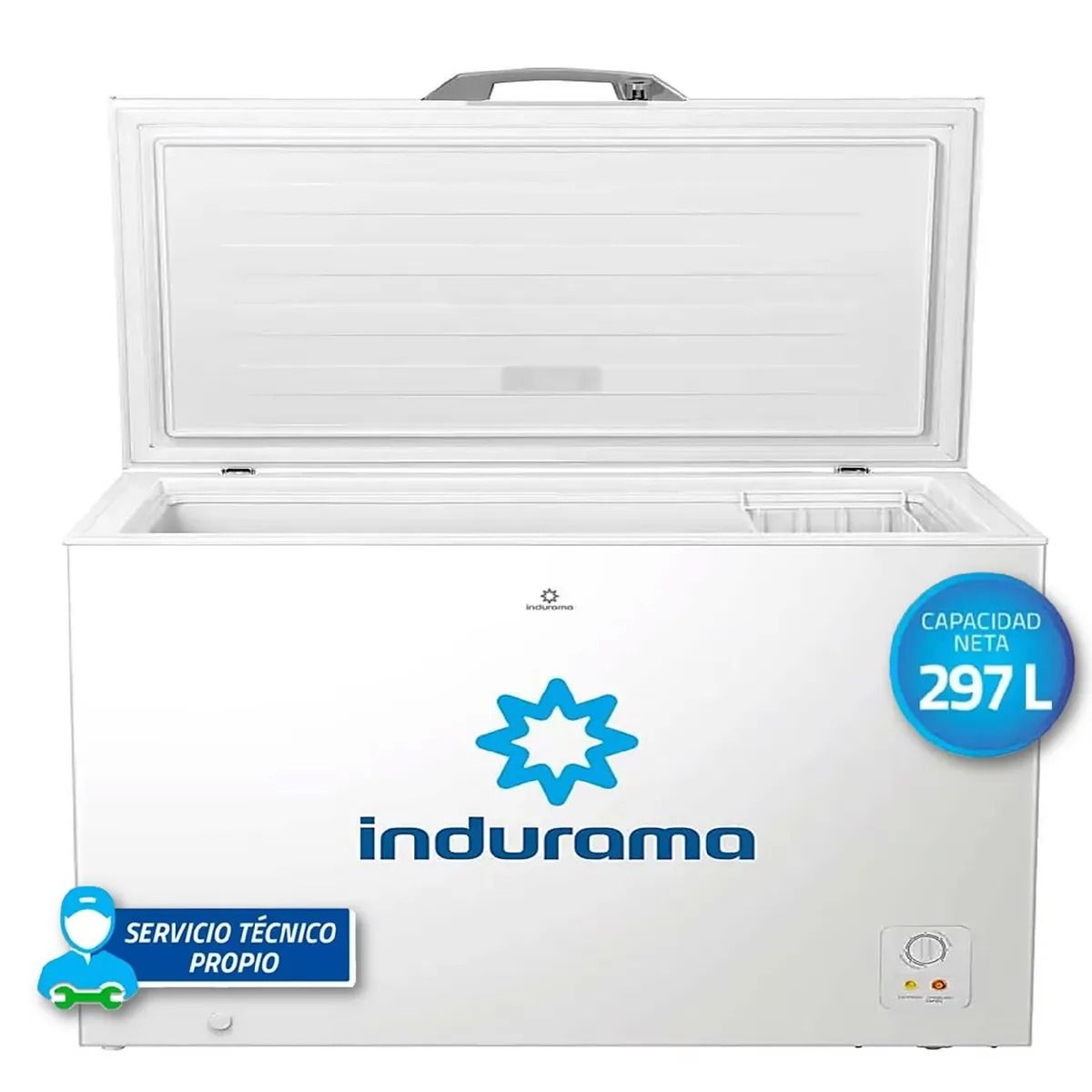 INDURAMA - CONGELADORA INDURAMA CI-320BL 297 LITROS FROST HORIZONTAL DE BLANCO