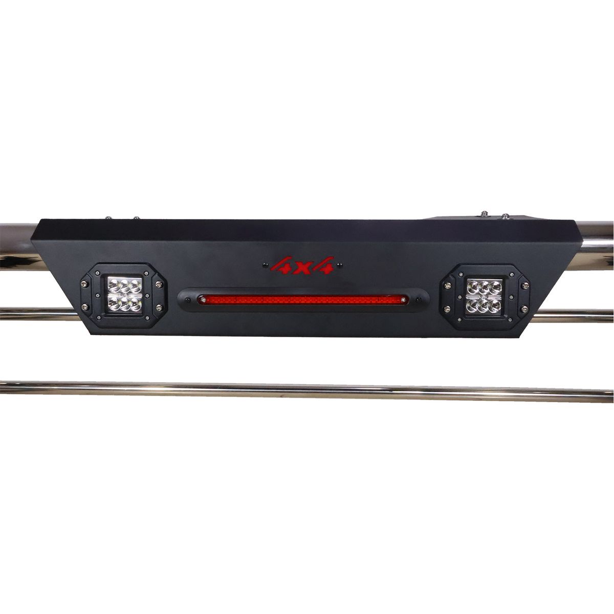 GENERICO - ANTIVUELCO DE ACERO INOXIDABLE PARA FORD RANGER 2013 - 2023 CON LED Y LOGO RANGER