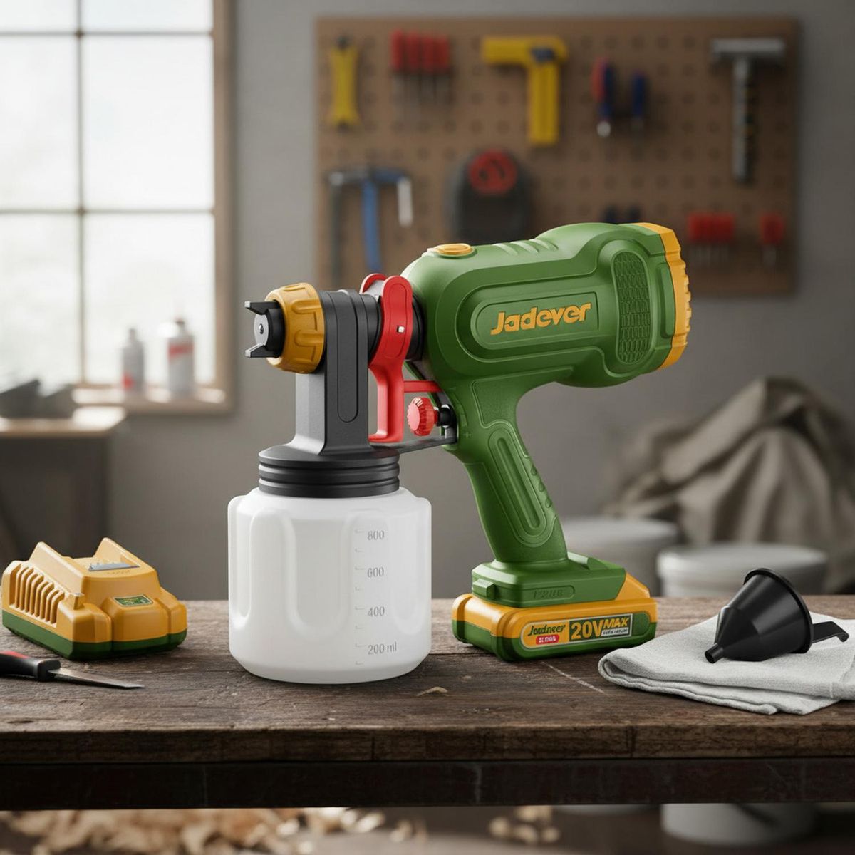 GENERICO - Pistola para Pintar 20v + Batería + Cargador Jadever